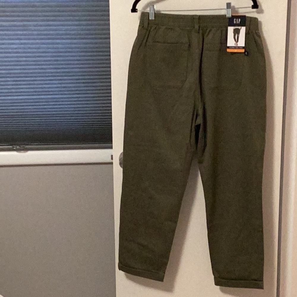 GAP Classic Twill green pants. NWT